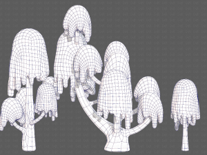 Trees Cartoon V18 3D Model