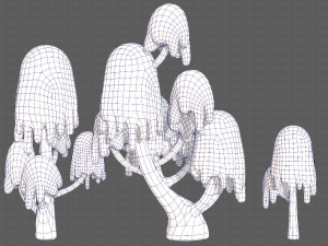 Trees Cartoon V18 3D Model