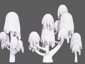Trees Cartoon V18 3D Model