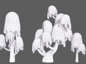 Trees Cartoon V18 3D Model