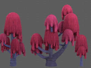 Trees Cartoon V18 3D Model