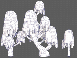 Trees Cartoon V18 3D Model