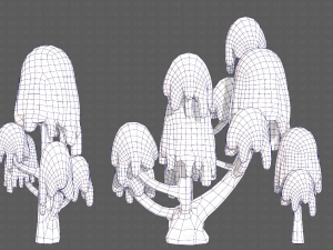Trees Cartoon V18 3D Model