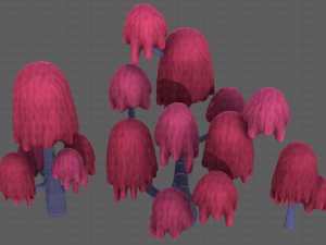 Trees Cartoon V18 3D Model