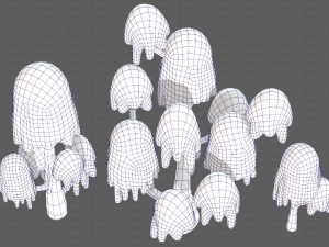 Trees Cartoon V18 3D Model
