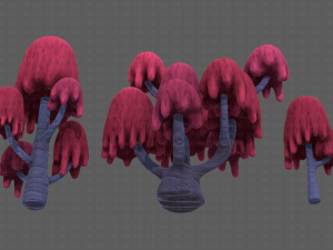 Trees Cartoon V18 3D Model