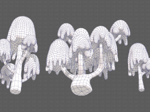 Trees Cartoon V18 3D Model