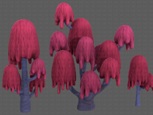 Trees Cartoon V18 3D Model