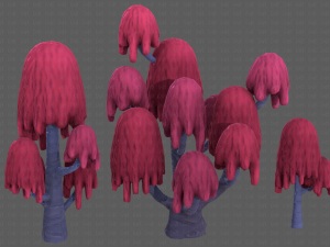 Trees Cartoon V18 3D Model