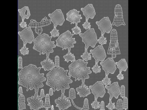 Trees Cartoon V18 3D Model