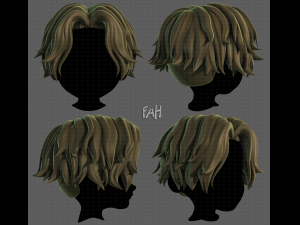 3D Hair style for boy V100 3Dモデル