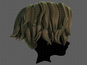 3D Hair style for boy V100 Model 3D