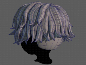 3D Hair style for boy V100 3D Model