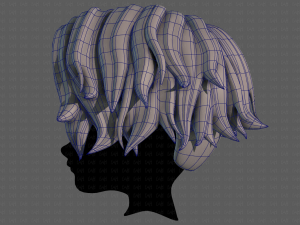 3D Hair style for boy V100 Model 3D