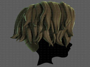 3D Hair style for boy V100 Model 3D