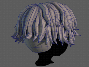 3D Hair style for boy V100 Model 3D