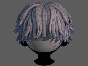 3D Hair style for boy V100 3D Model