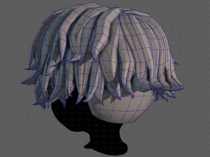 3D Hair style for boy V100 3D Model
