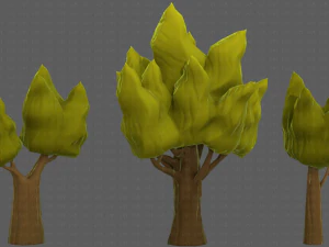 Trees Cartoon V19 3D Model