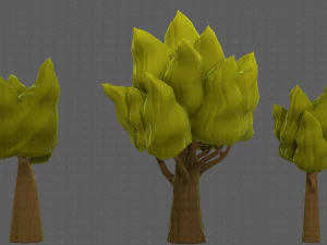 Trees Cartoon V19 3D Model