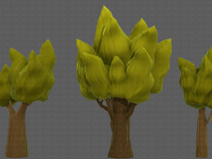 Trees Cartoon V19 3D Модель