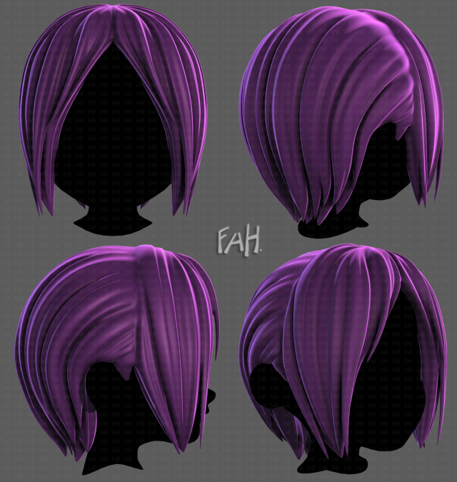 3D Hair style for boy V101 3D 模型 .c4d .max .obj .3ds .fbx .stl .blend 