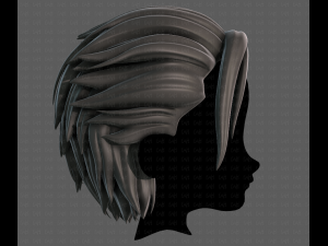 3D Hair style for boy V102 Modèle 3D