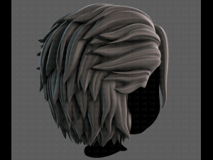 3D Hair style for boy V102 Modèle 3D