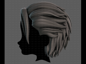 3D Hair style for boy V102 Modèle 3D