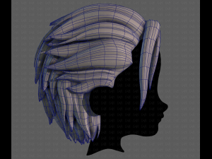 3D Hair style for boy V102 Modèle 3D