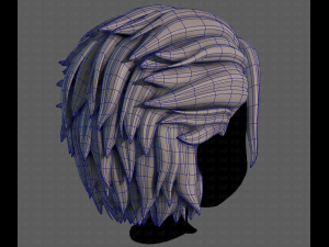 3D Hair style for boy V102 Modèle 3D