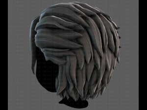 3D Hair style for boy V102 Modèle 3D