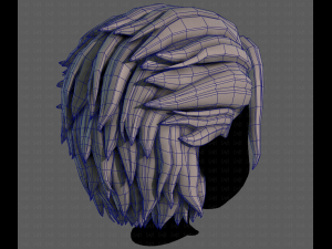 3D Hair style for boy V102 Modèle 3D