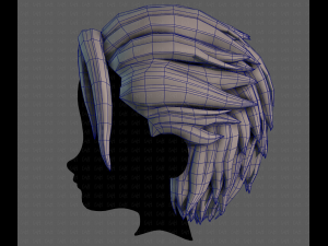 3D Hair style for boy V102 Modèle 3D
