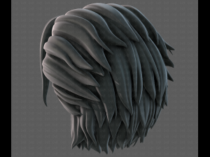 3D Hair style for boy V102 Modèle 3D