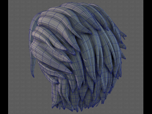 3D Hair style for boy V102 Modèle 3D