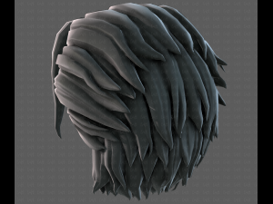 3D Hair style for boy V102 Modèle 3D