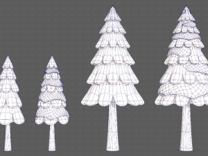 Trees Cartoon V21 Modèle 3D