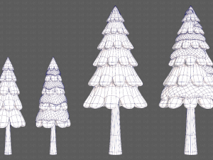 Trees Cartoon V21 Modèle 3D