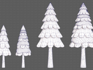 Trees Cartoon V21 Modèle 3D