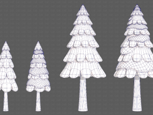 Trees Cartoon V21 Modèle 3D