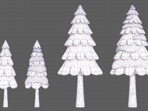 Trees Cartoon V21 Modèle 3D