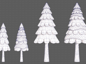 Trees Cartoon V21 Modèle 3D