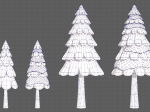 Trees Cartoon V21 Modèle 3D