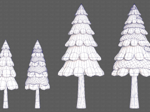 Trees Cartoon V21 Modèle 3D