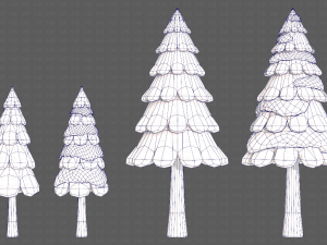 Trees Cartoon V21 Modèle 3D