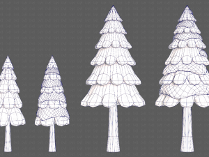 Trees Cartoon V21 Modèle 3D