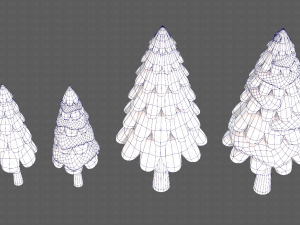 Trees Cartoon V21 Modèle 3D