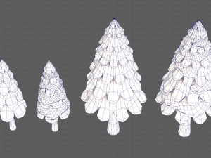 Trees Cartoon V21 Modèle 3D