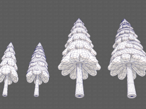 Trees Cartoon V21 Modèle 3D